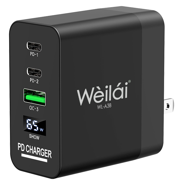 WEILAI WL-A3B 3PORT USB+PD+QC PORTABLE CHARGING HEAD